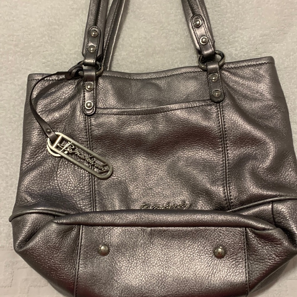 B Makowsky silver purse, hardly used, 11”x13”,